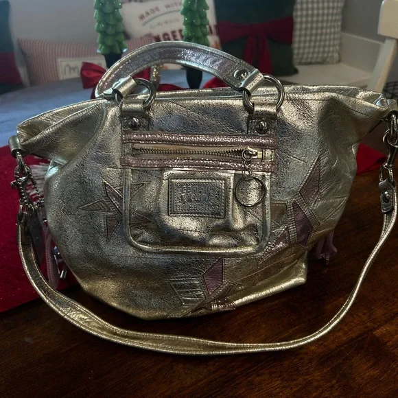 Coach Silver and Purple Star Shoulder Bag - Picture 8 of 8